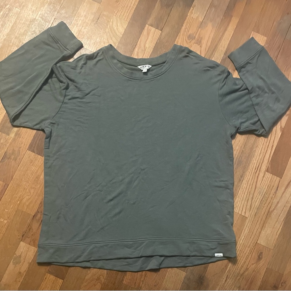 Orvis Lightweight Crewneck Pullover - Sage Green - Size XL